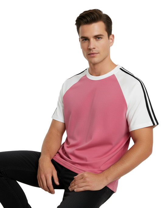 Sunfiore Oversized Raglan Blush T-Shirt