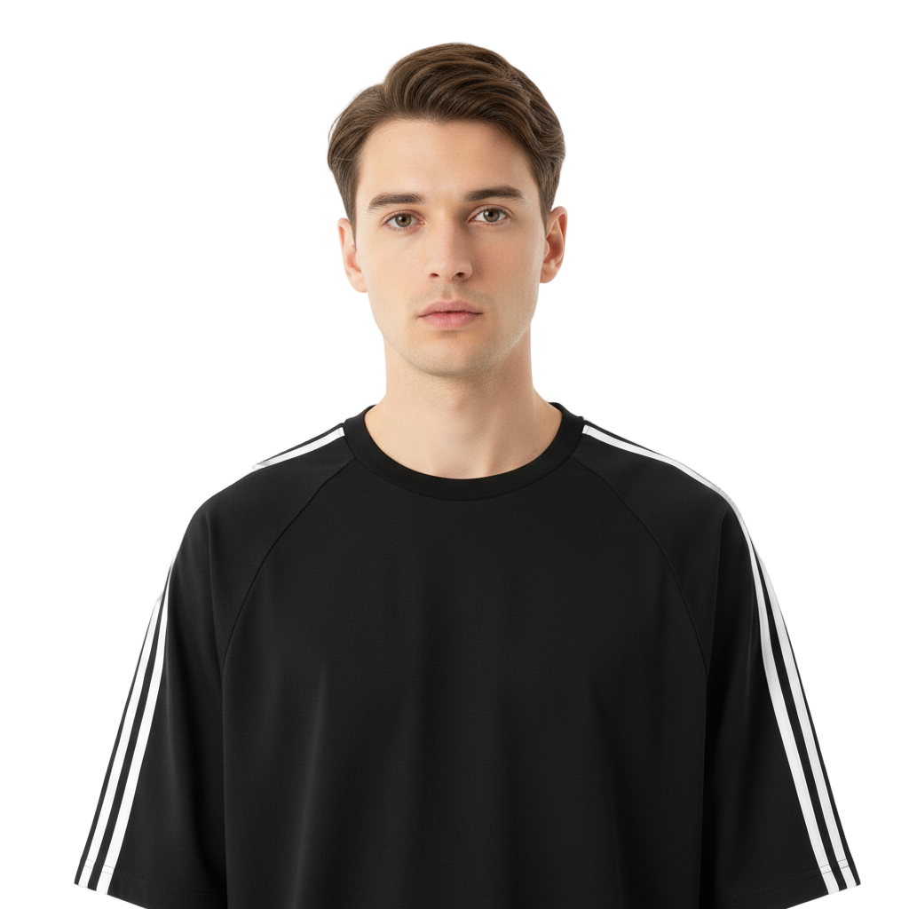 Sunfiore Oversized Raglan Blackout T-Shirt